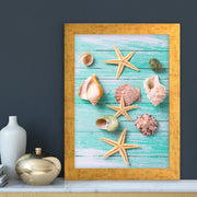 Quadro Decorativo MDF Emoldurado - Arte Multicolor 24x29cm com Moldura de Madeira 2cm