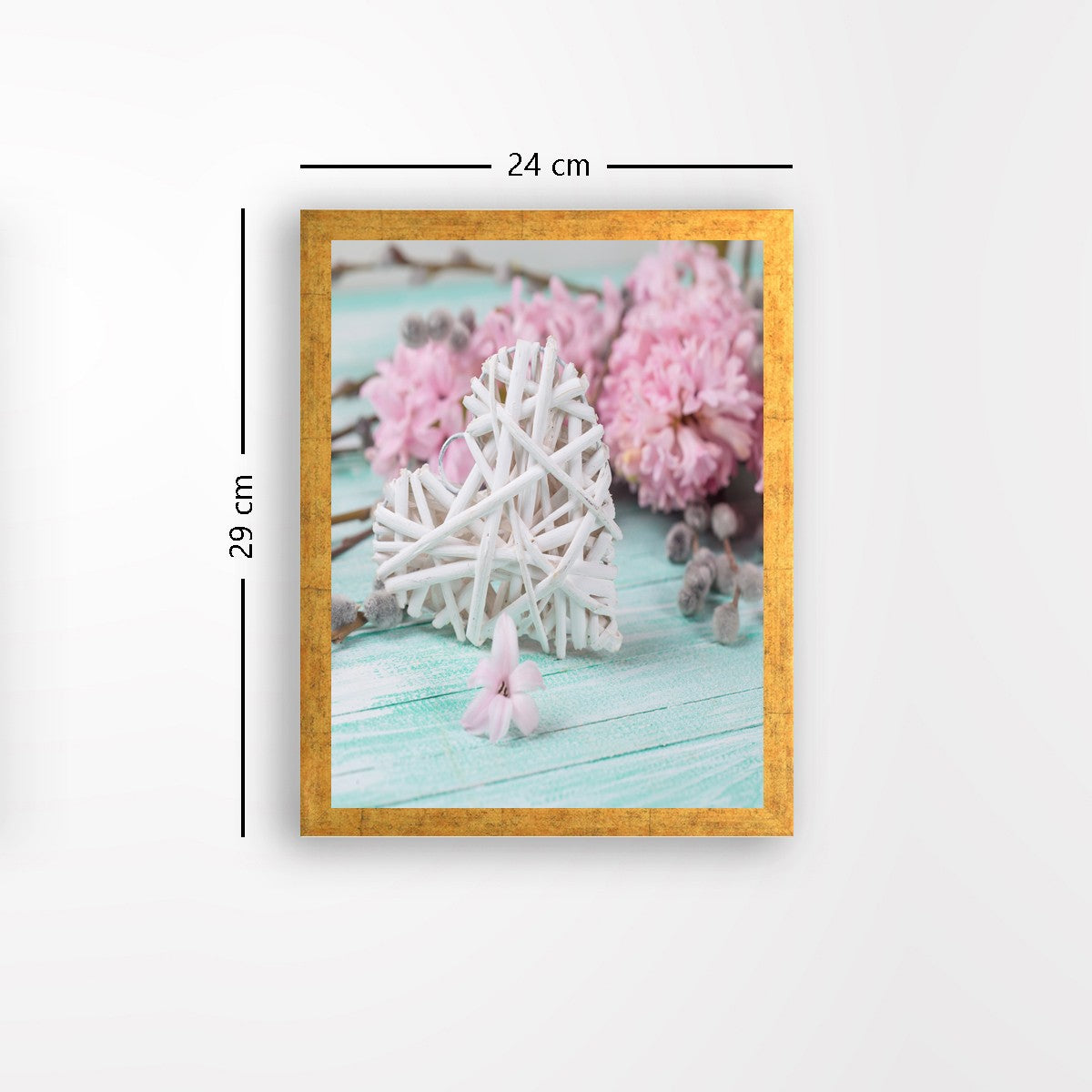 Quadro Decorativo MDF Emoldurado - Arte Multicolor 24x29cm com Moldura de Madeira 2cm