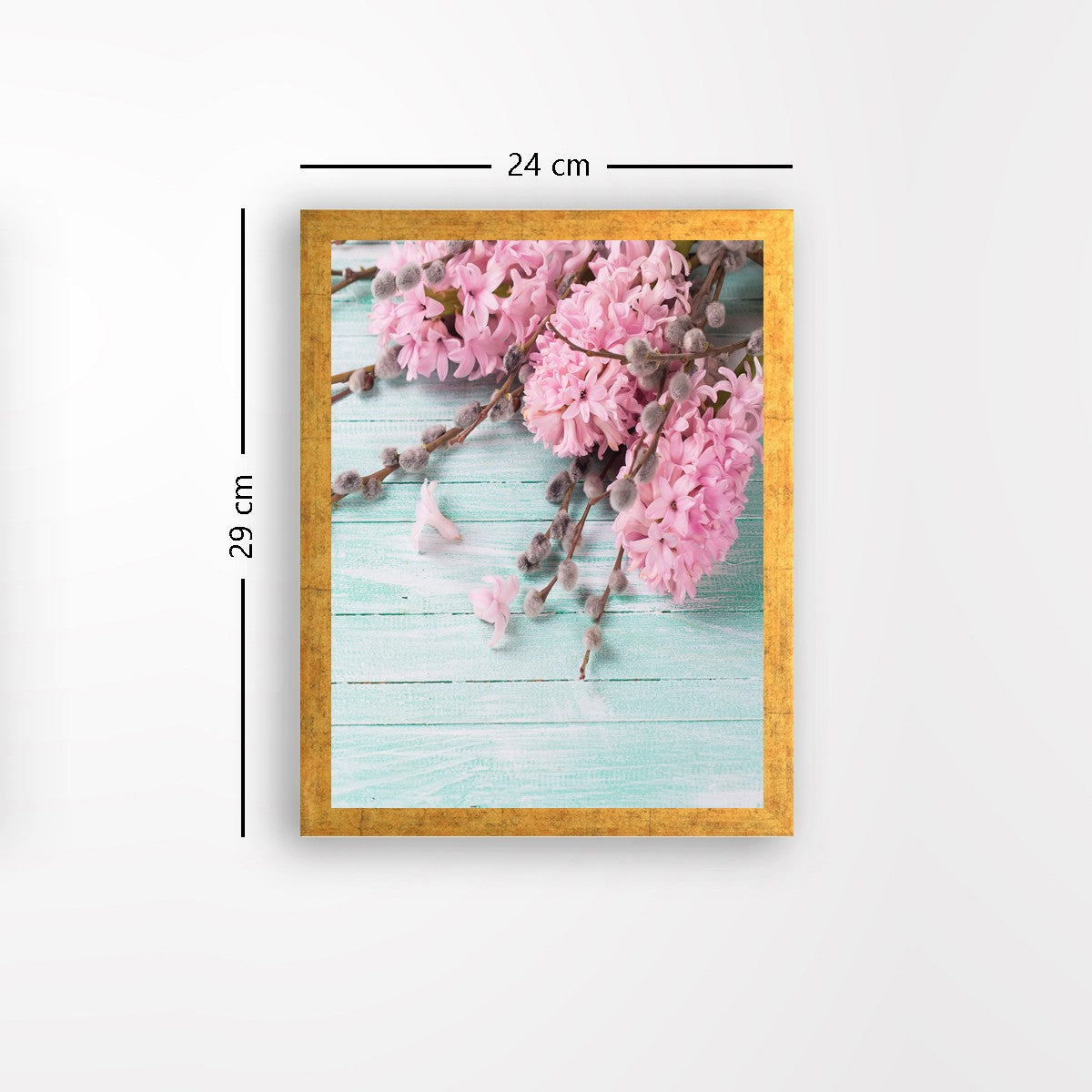 Quadro Decorativo MDF Emoldurado - Arte Multicolor 24x29cm com Moldura de Madeira 2cm