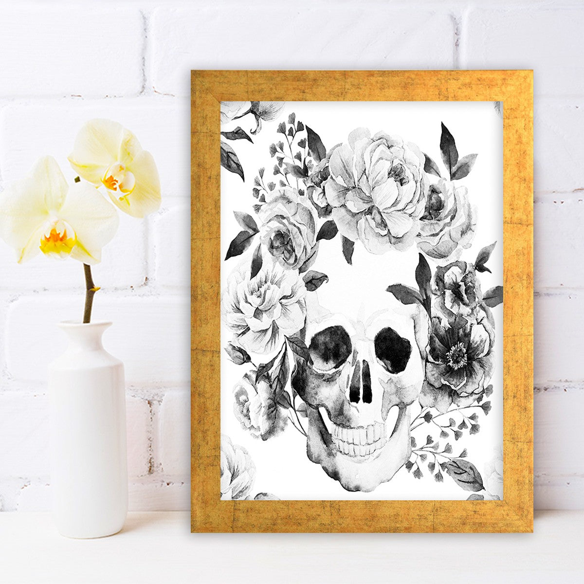 Quadro Decorativo MDF Emoldurado - Arte Multicolor 24x29cm com Moldura de Madeira 2cm