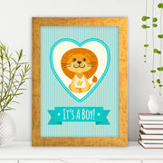 Quadro Decorativo MDF Emoldurado - Arte Multicolor 24x29cm com Moldura de Madeira 2cm