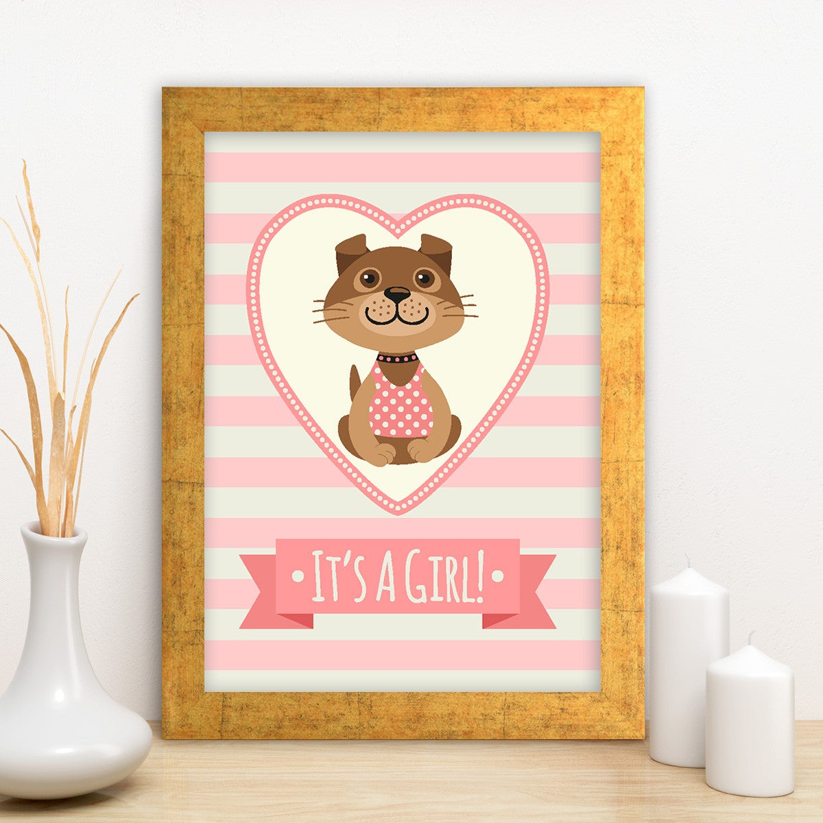 Quadro Decorativo MDF Emoldurado - Arte Multicolor 24x29cm com Moldura de Madeira 2cm