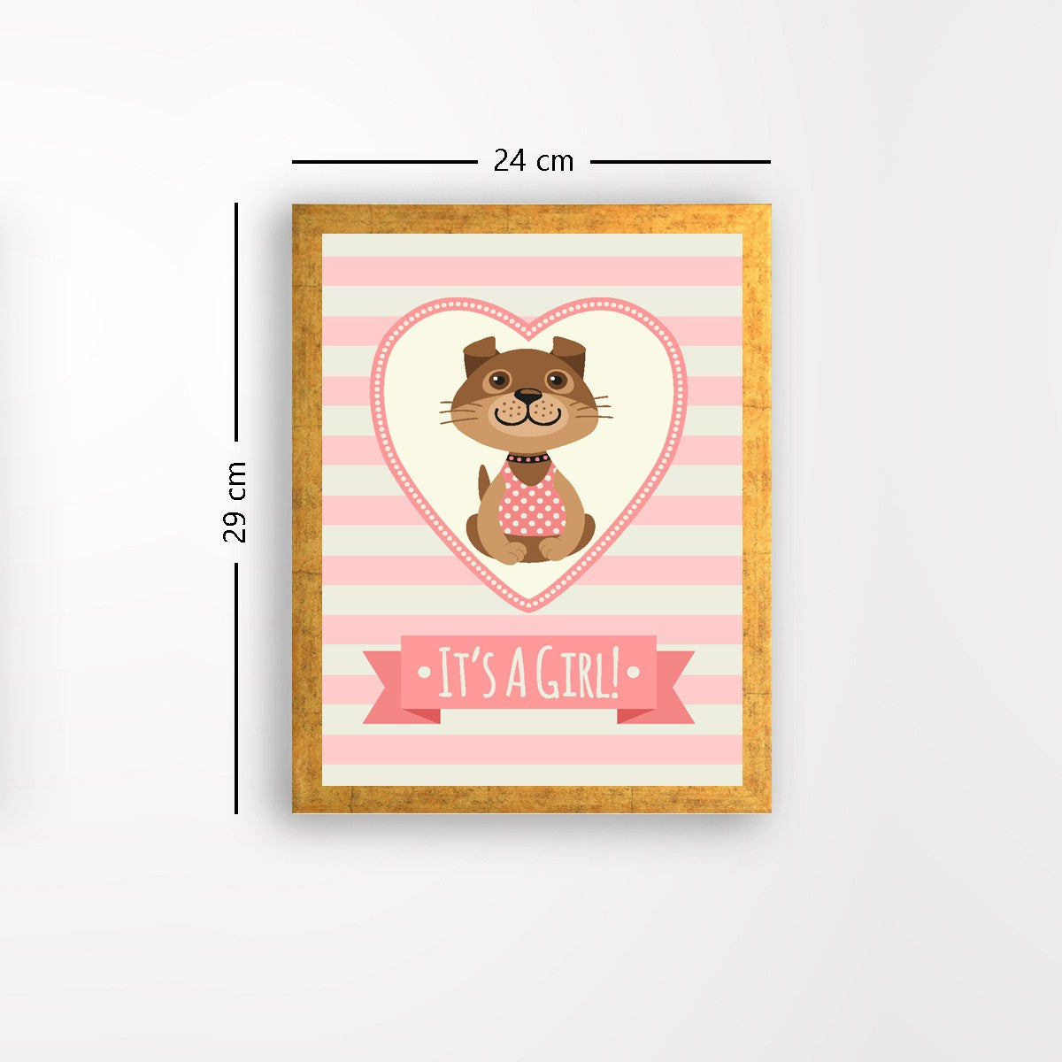 Quadro Decorativo MDF Emoldurado - Arte Multicolor 24x29cm com Moldura de Madeira 2cm