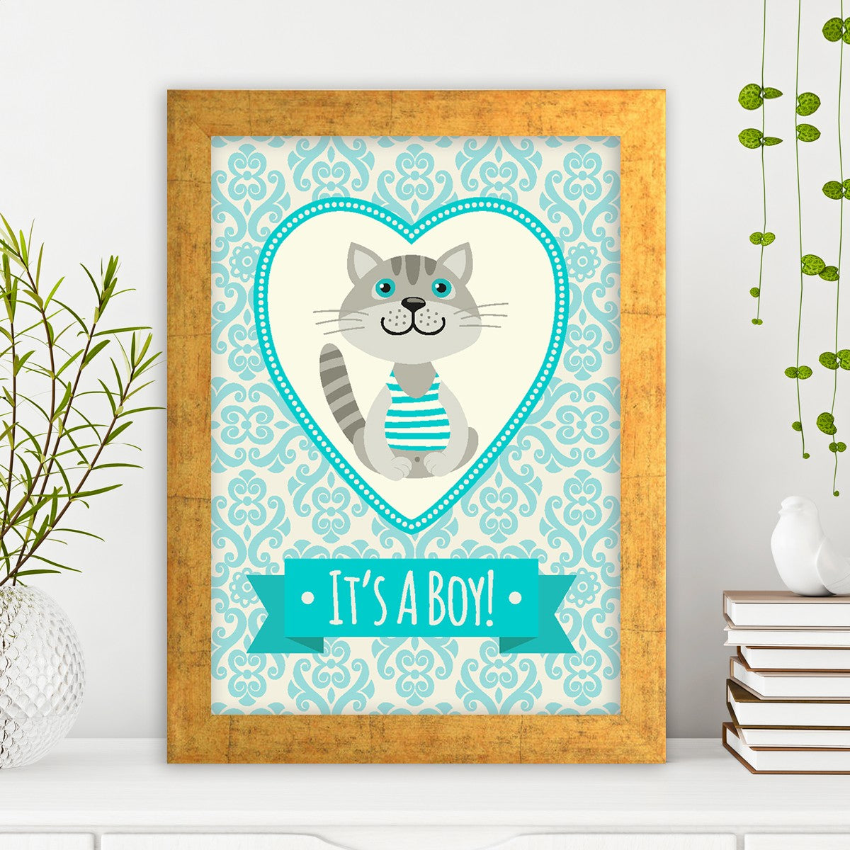 Quadro Decorativo MDF Emoldurado - Arte Multicolor 24x29cm com Moldura de Madeira 2cm