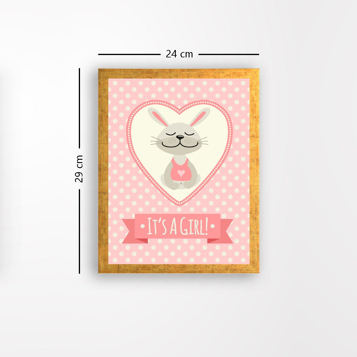 Quadro Decorativo MDF Emoldurado - Arte Multicolor 24x29cm com Moldura de Madeira 2cm