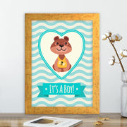 Quadro Decorativo MDF Emoldurado - Arte Multicolor 24x29cm com Moldura de Madeira 2cm