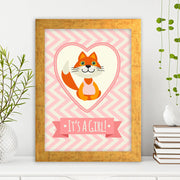 Quadro Decorativo MDF Emoldurado - Arte Multicolor 24x29cm com Moldura de Madeira 2cm