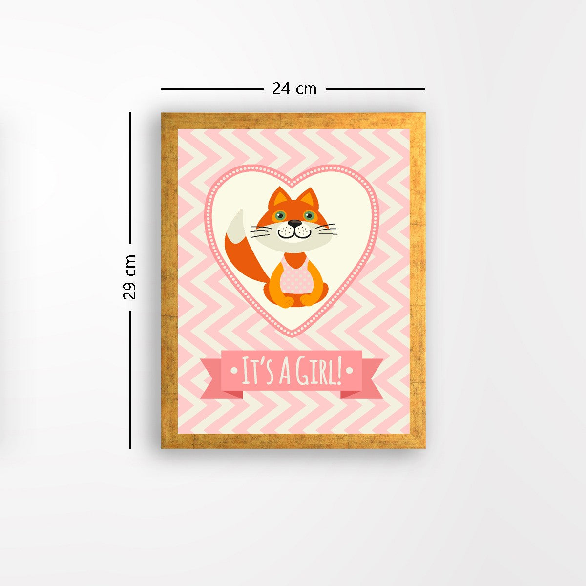 Quadro Decorativo MDF Emoldurado - Arte Multicolor 24x29cm com Moldura de Madeira 2cm