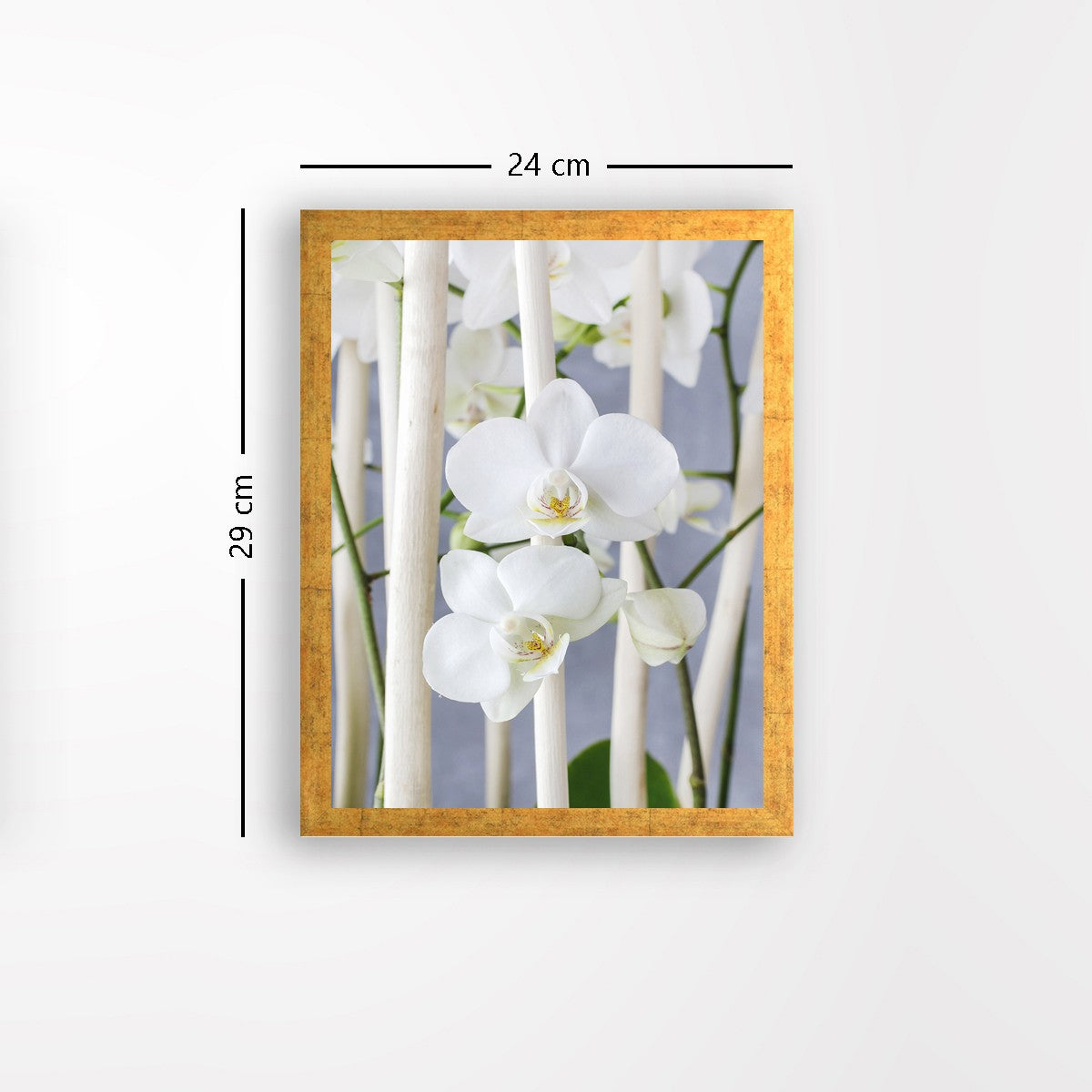 Quadro Decorativo MDF Emoldurado - Arte Multicolor 24x29cm com Moldura de Madeira 2cm