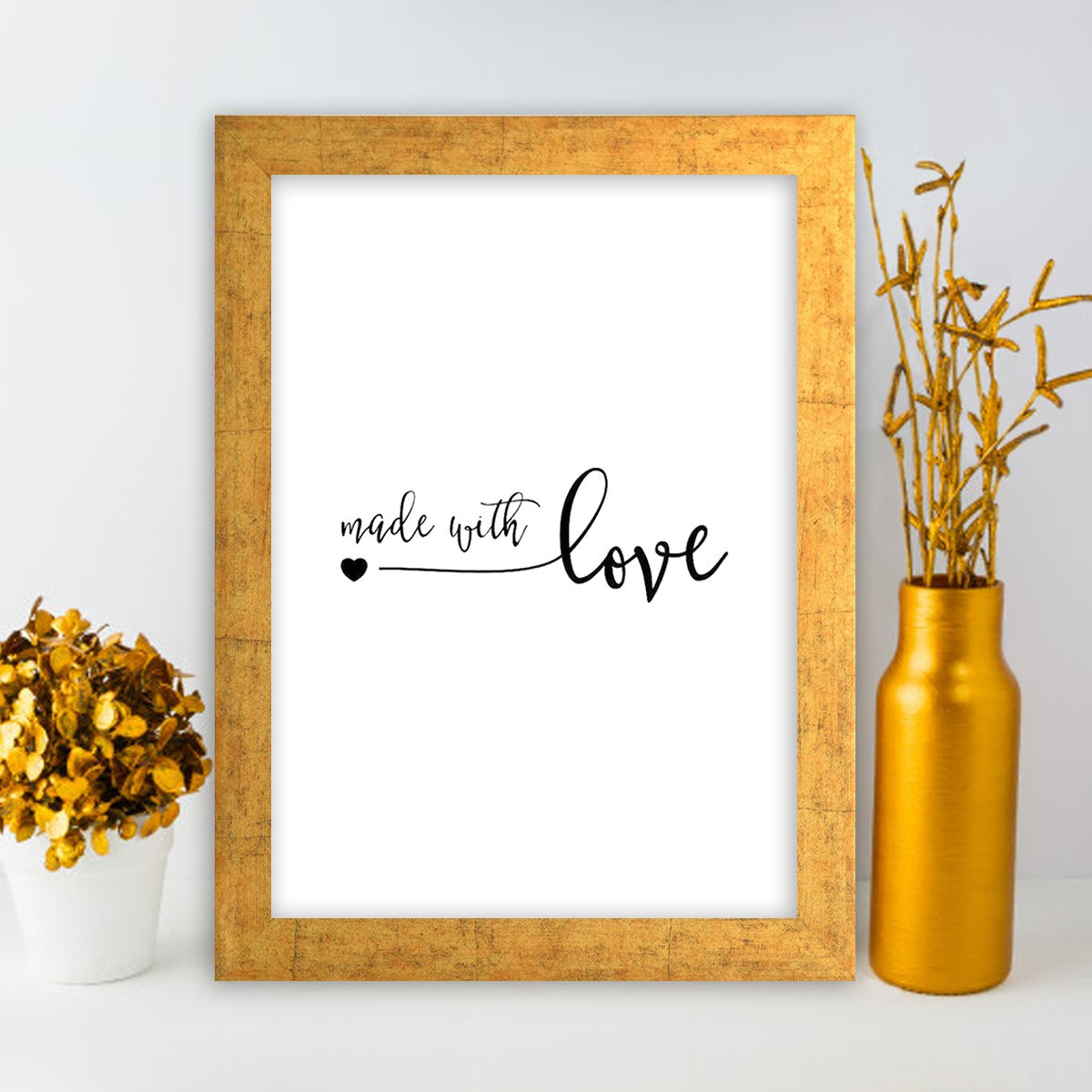 Quadro Decorativo MDF Emoldurado - Arte Multicolor 24x29cm com Moldura de Madeira 2cm