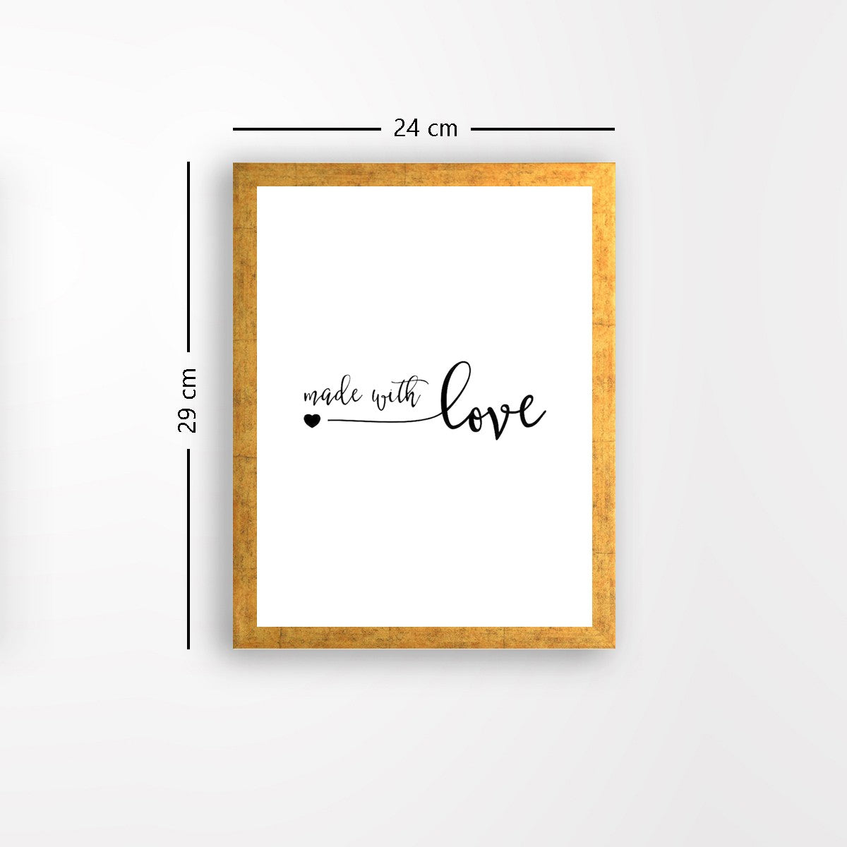 Quadro Decorativo MDF Emoldurado - Arte Multicolor 24x29cm com Moldura de Madeira 2cm