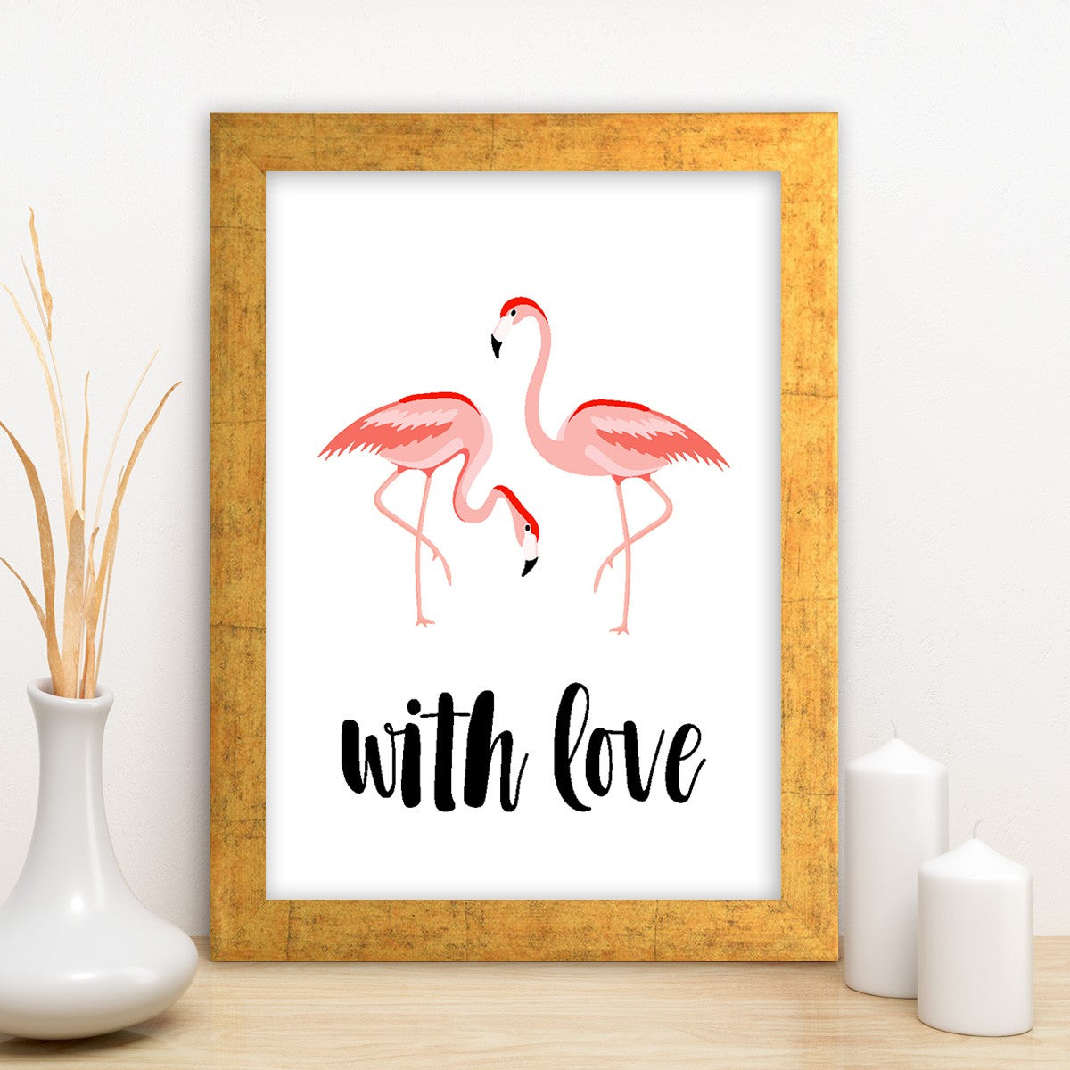 Quadro Decorativo MDF Emoldurado - Arte Multicolor 24x29cm com Moldura de Madeira 2cm