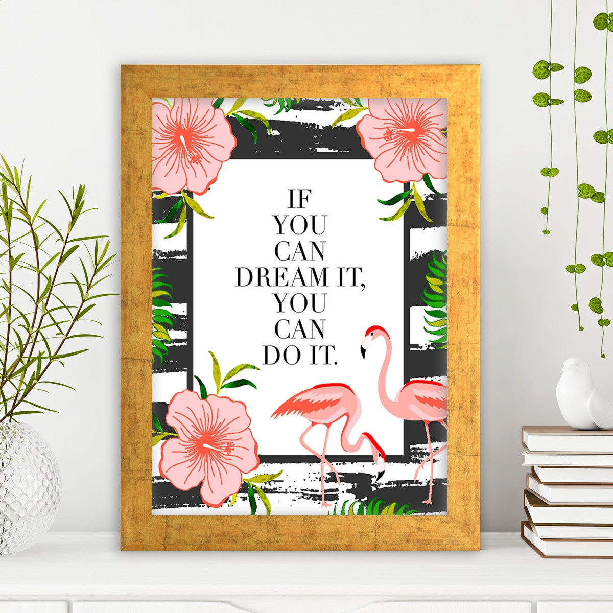 Quadro Decorativo MDF Emoldurado - Arte Multicolor 24x29cm com Moldura de Madeira 2cm