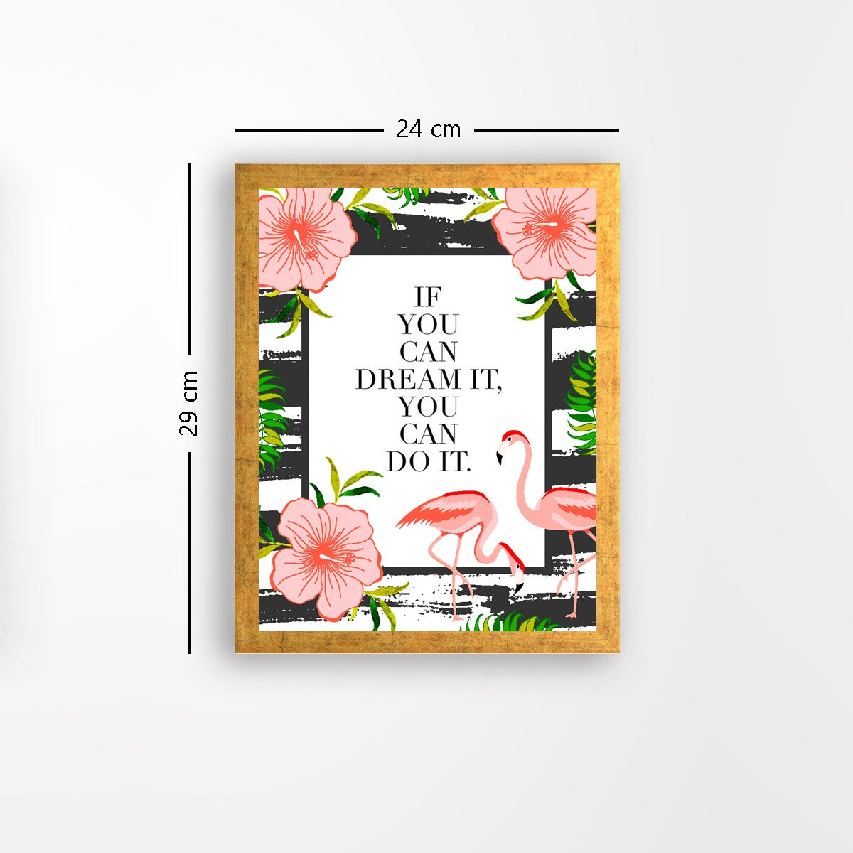 Quadro Decorativo MDF Emoldurado - Arte Multicolor 24x29cm com Moldura de Madeira 2cm