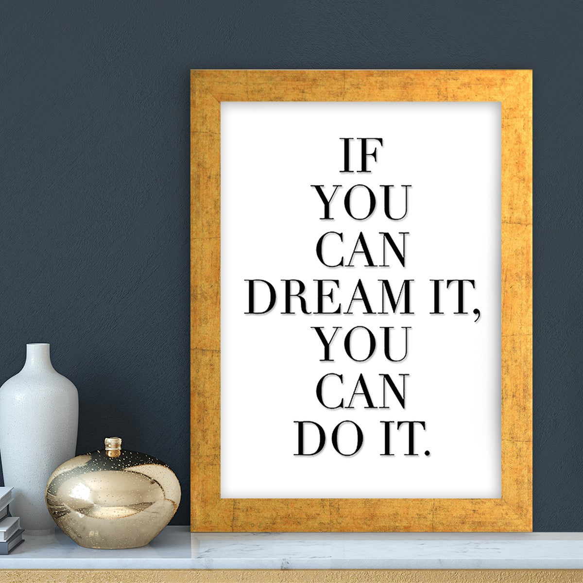 Quadro Decorativo MDF Emoldurado - Arte Multicolor 24x29cm com Moldura de Madeira 2cm