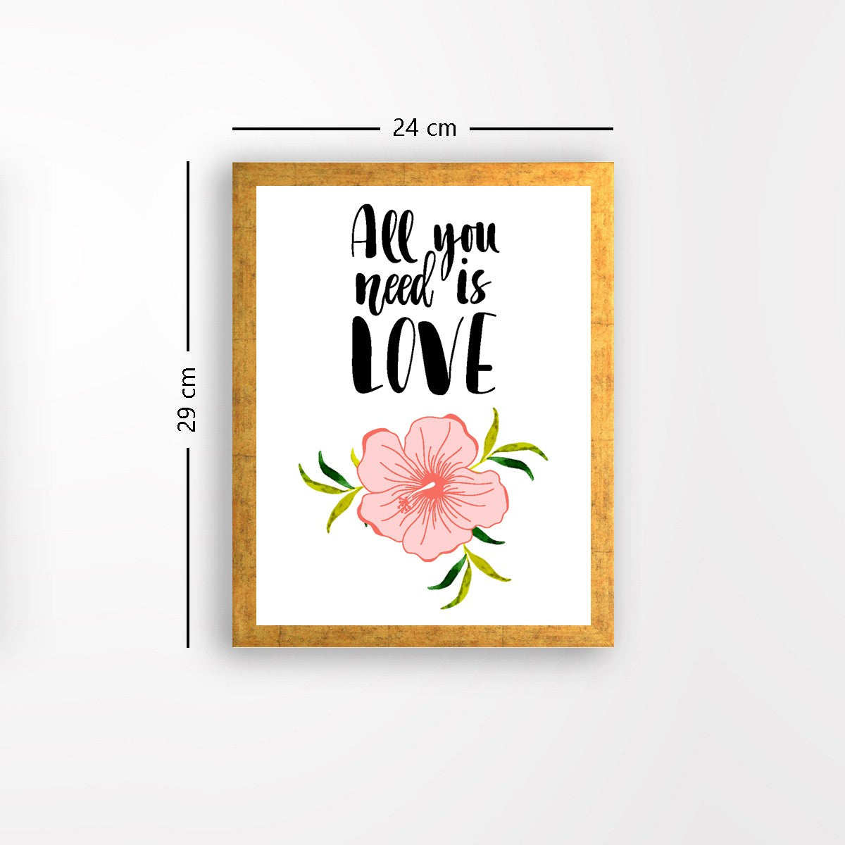 Quadro Decorativo MDF Emoldurado - Arte Multicolor 24x29cm com Moldura de Madeira 2cm