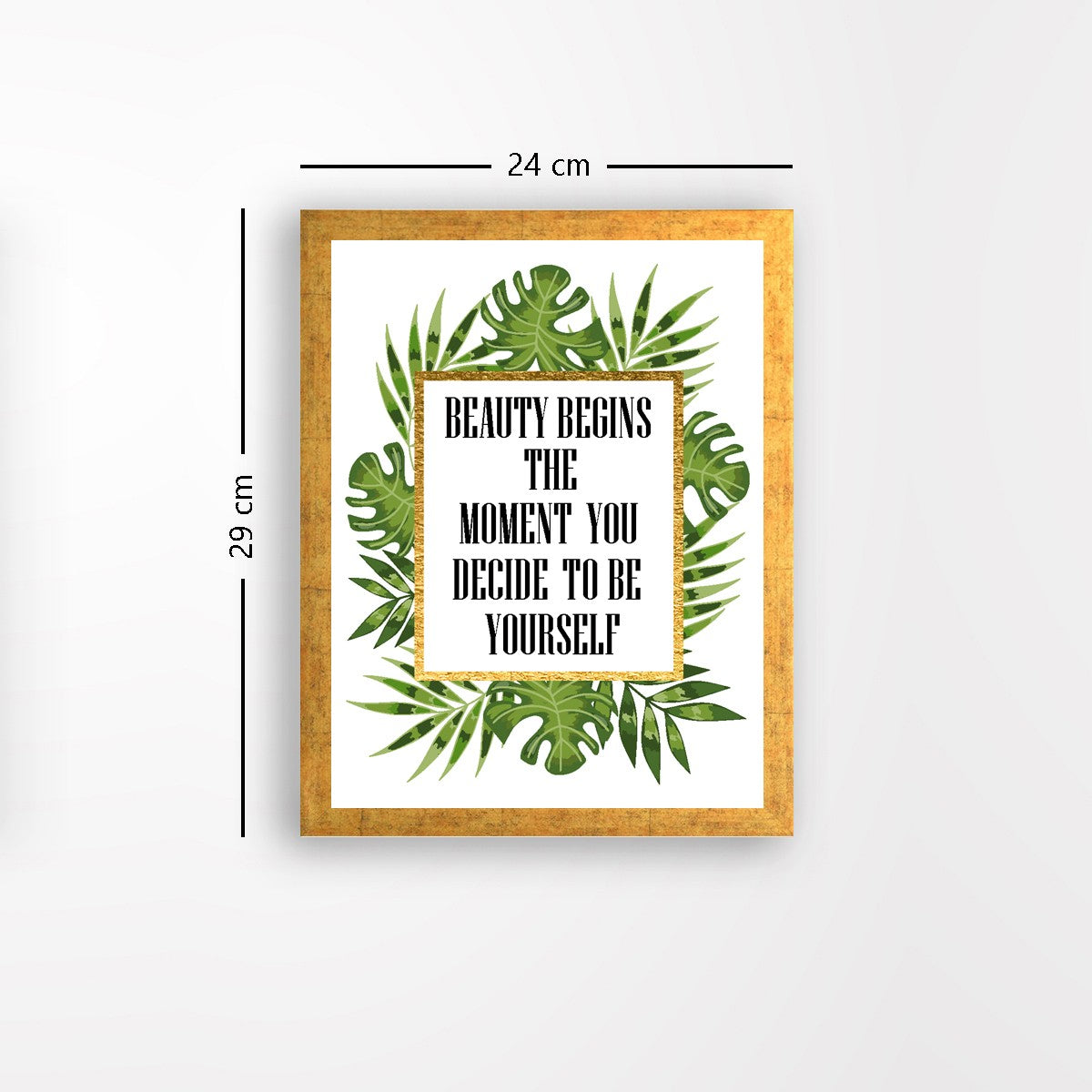 Quadro Decorativo MDF Emoldurado - Arte Multicolor 24x29cm com Moldura de Madeira 2cm