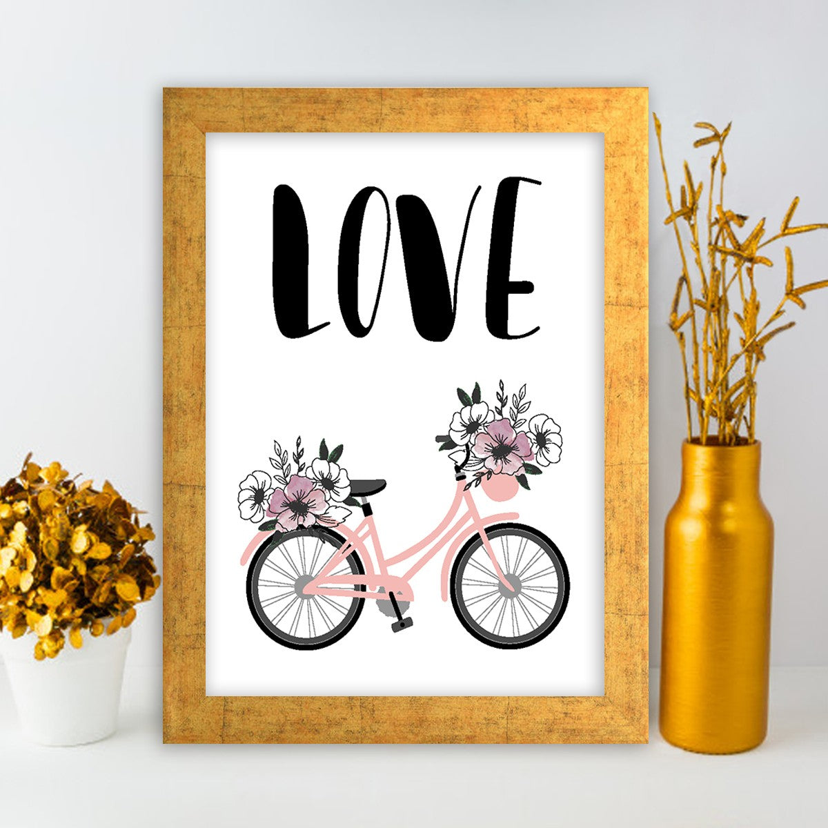 Quadro Decorativo MDF Emoldurado - Arte Multicolor 24x29cm com Moldura de Madeira 2cm