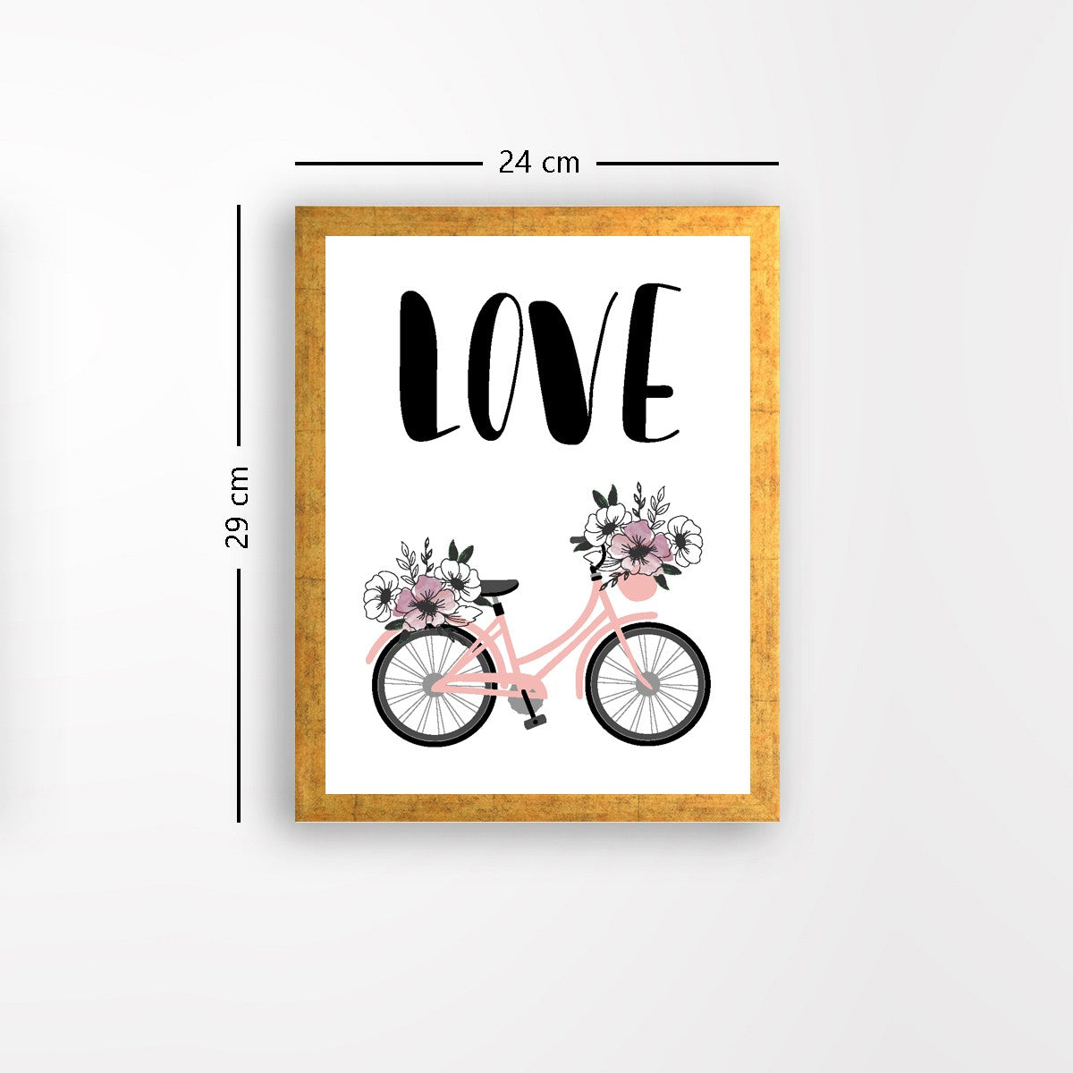 Quadro Decorativo MDF Emoldurado - Arte Multicolor 24x29cm com Moldura de Madeira 2cm