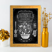 Quadro Decorativo MDF Emoldurado - Arte Multicolor 24x29cm com Moldura de Madeira 2cm