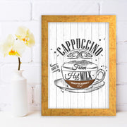 Quadro Decorativo MDF Emoldurado - Arte Multicolor 24x29cm com Moldura de Madeira 2cm