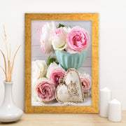 Quadro Decorativo MDF Emoldurado - Arte Multicolor 24x29cm com Moldura de Madeira 2cm