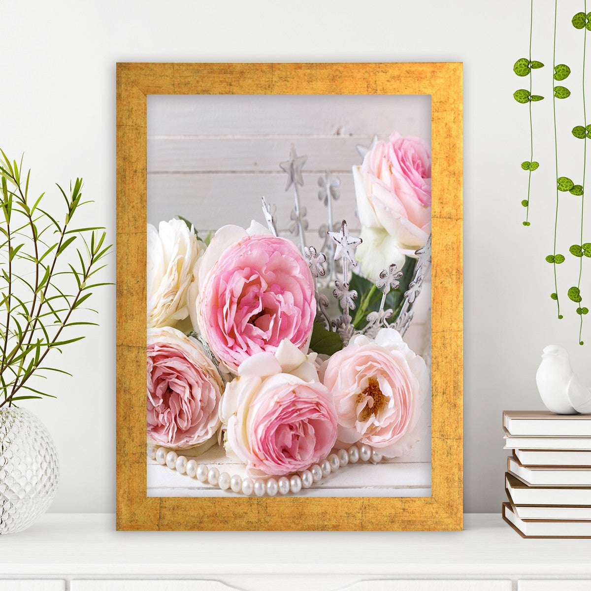 Quadro Decorativo MDF Emoldurado - Arte Multicolor 24x29cm com Moldura de Madeira 2cm