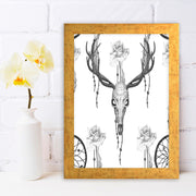 Quadro Decorativo MDF Emoldurado - Arte Multicolor 24x29cm com Moldura de Madeira 2cm