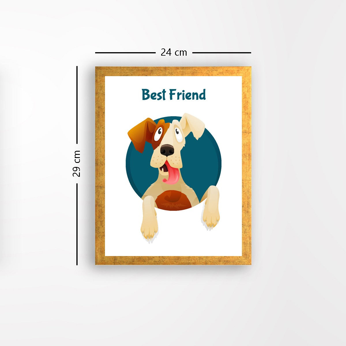 Quadro Decorativo MDF Emoldurado - Arte Multicolor 24x29cm com Moldura de Madeira 2cm