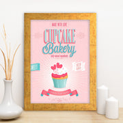 Quadro Decorativo MDF Emoldurado - Arte Multicolor 24x29cm com Moldura de Madeira 2cm