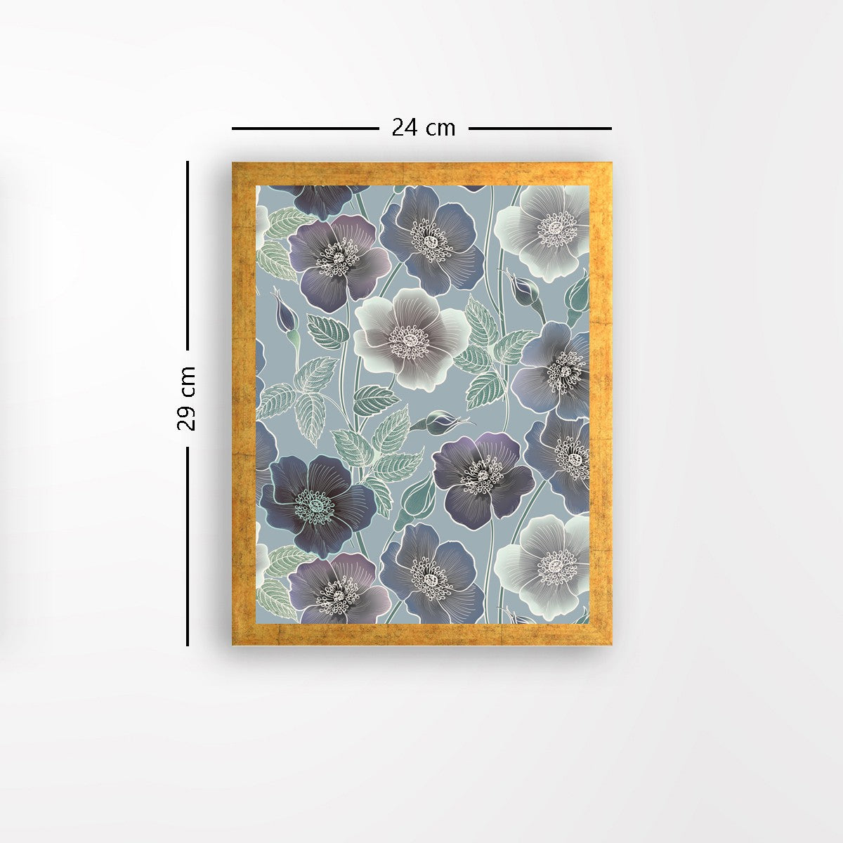 Quadro Decorativo MDF Emoldurado - Arte Multicolor 24x29cm com Moldura de Madeira 2cm