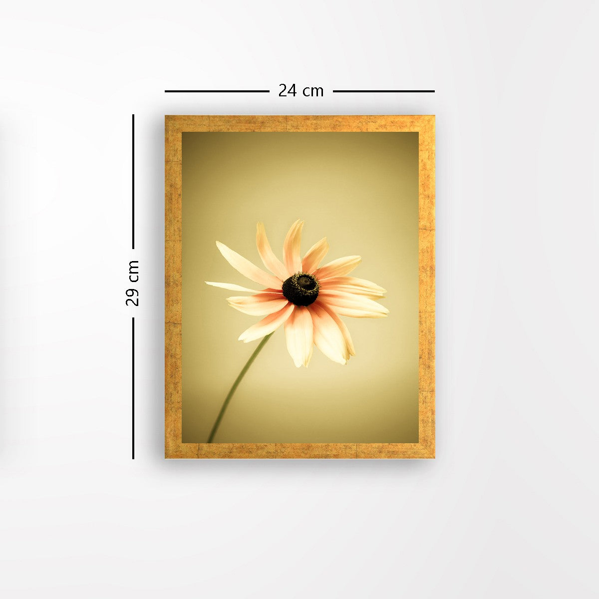 Quadro Decorativo MDF Emoldurado - Arte Multicolor 24x29cm com Moldura de Madeira 2cm