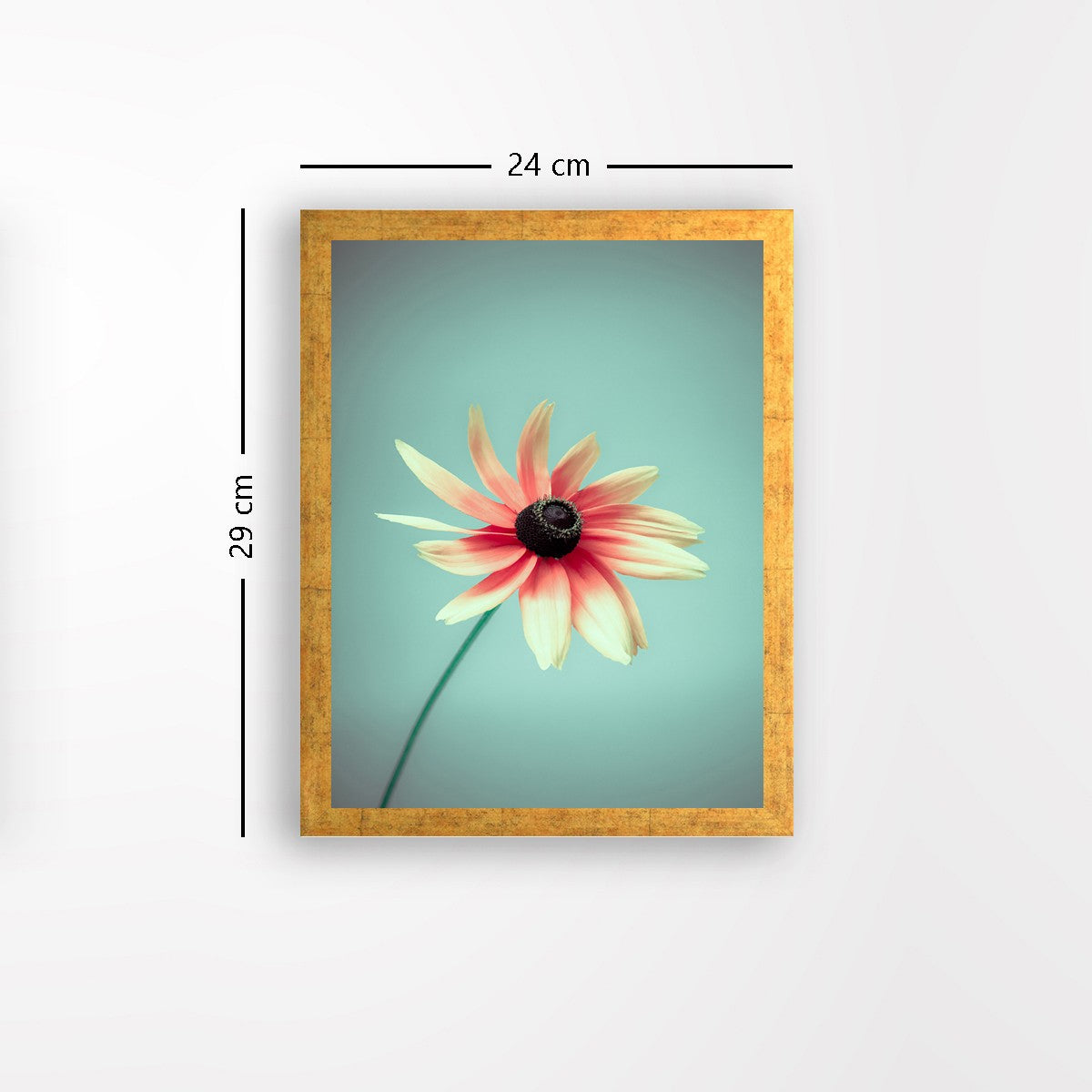 Quadro Decorativo MDF Emoldurado - Arte Multicolor 24x29cm com Moldura de Madeira 2cm