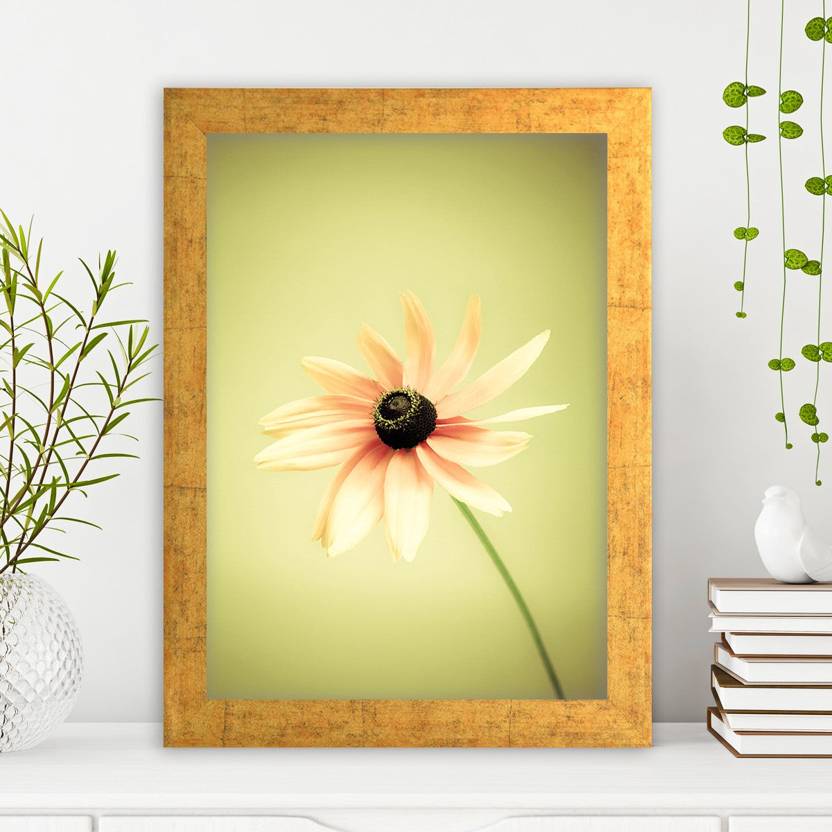 Quadro Decorativo MDF Emoldurado - Arte Multicolor 24x29cm com Moldura de Madeira 2cm