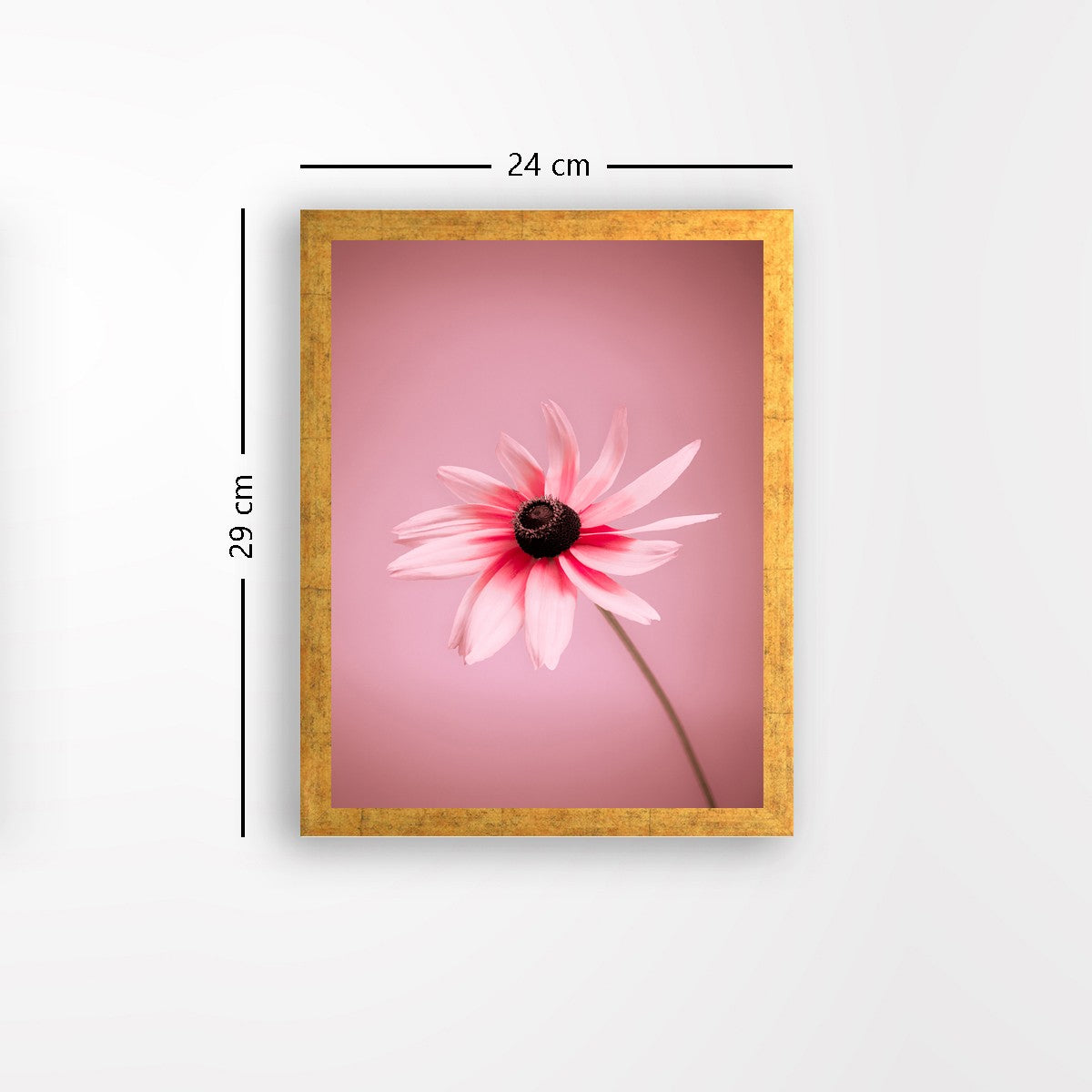 Quadro Decorativo MDF Emoldurado - Arte Multicolor 24x29cm com Moldura de Madeira 2cm