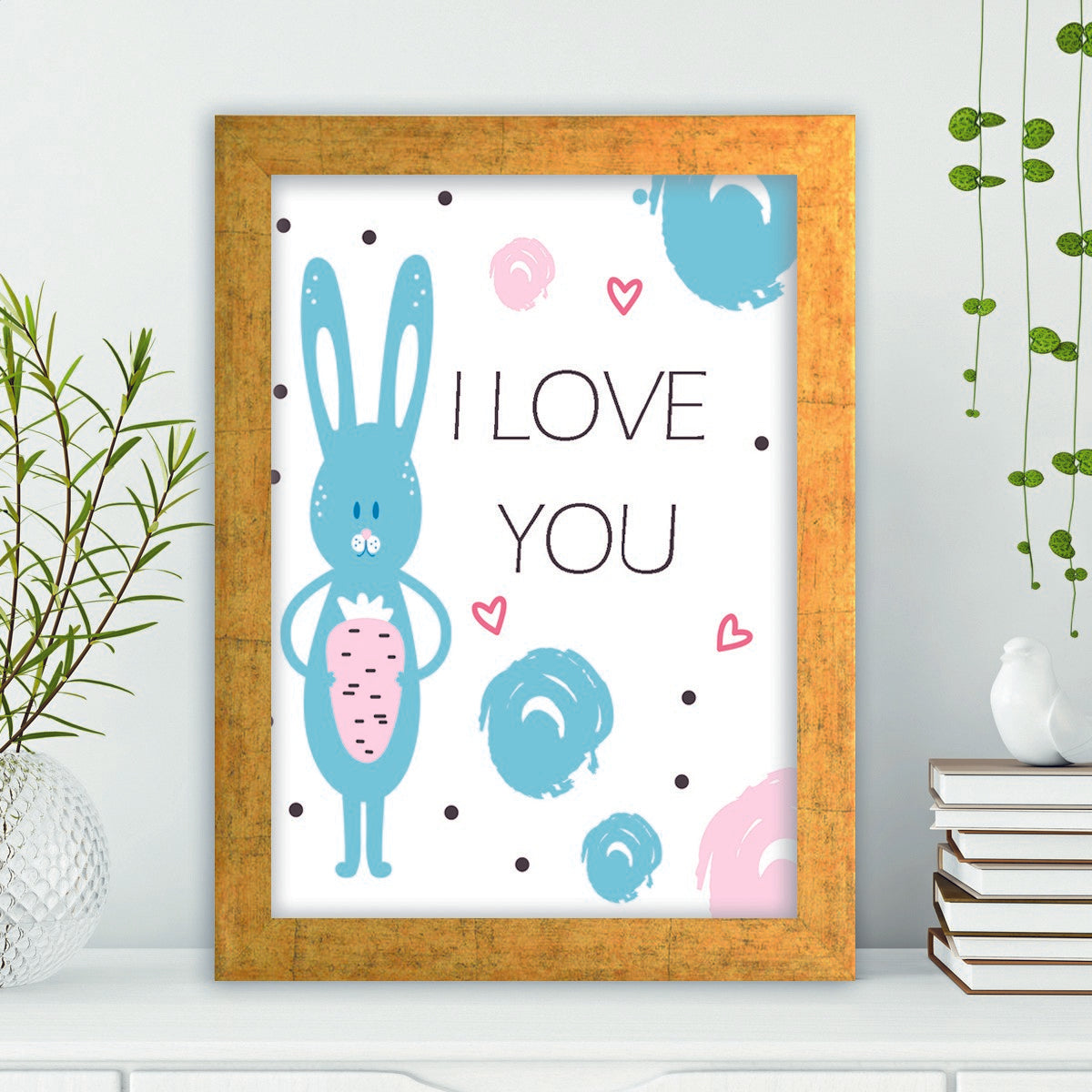 Quadro Decorativo MDF Emoldurado - Arte Multicolor 24x29cm com Moldura de Madeira 2cm