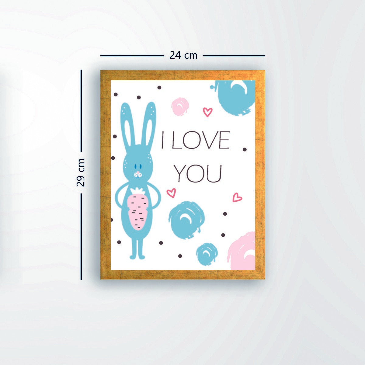 Quadro Decorativo MDF Emoldurado - Arte Multicolor 24x29cm com Moldura de Madeira 2cm