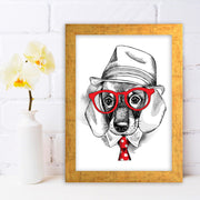 Quadro Decorativo MDF Emoldurado - Arte Multicolor 24x29cm com Moldura de Madeira 2cm