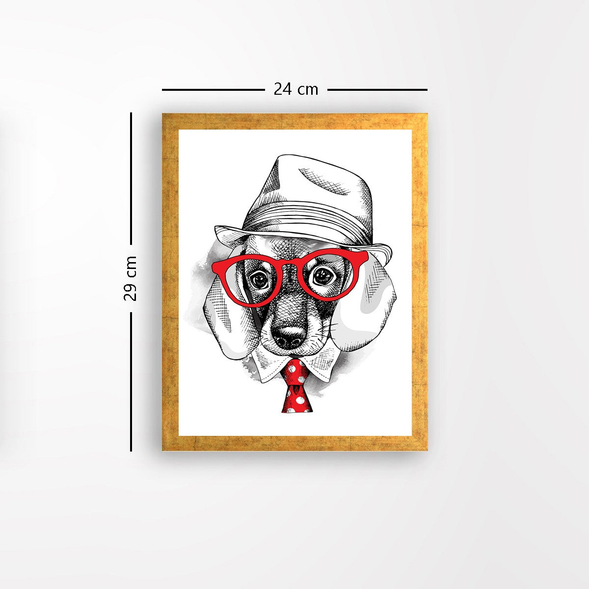 Quadro Decorativo MDF Emoldurado - Arte Multicolor 24x29cm com Moldura de Madeira 2cm