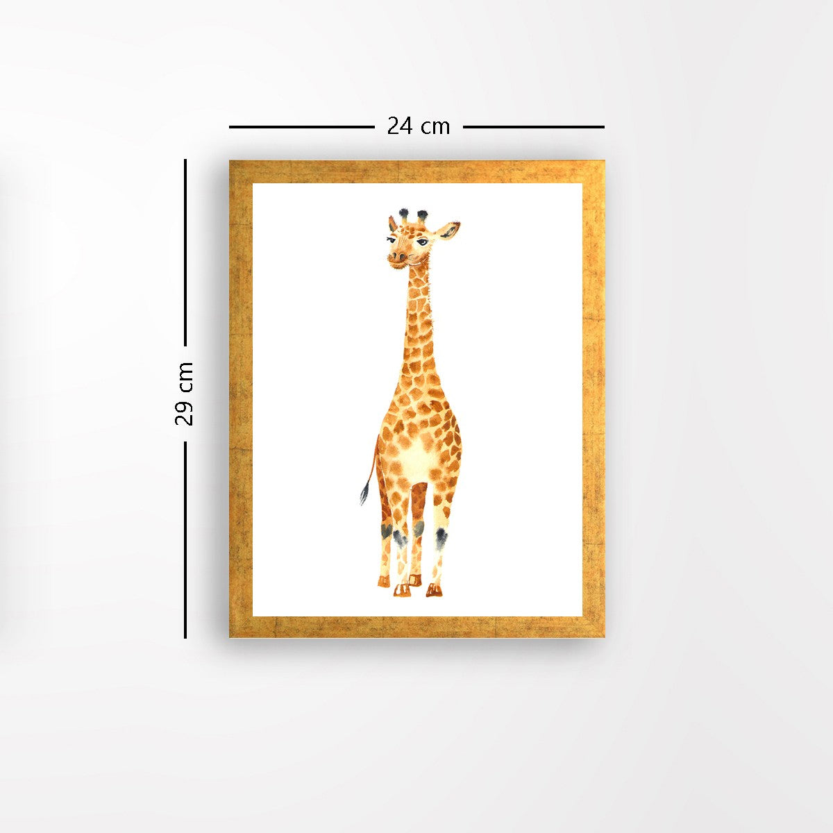 Quadro Decorativo MDF Emoldurado - Arte Multicolor 24x29cm com Moldura de Madeira 2cm