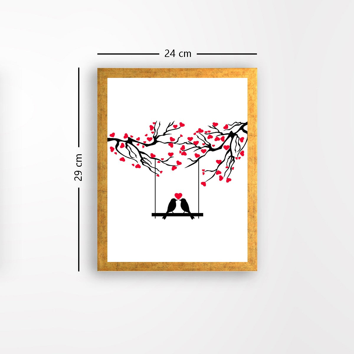 Quadro Decorativo MDF Emoldurado - Arte Multicolor 24x29cm com Moldura de Madeira 2cm