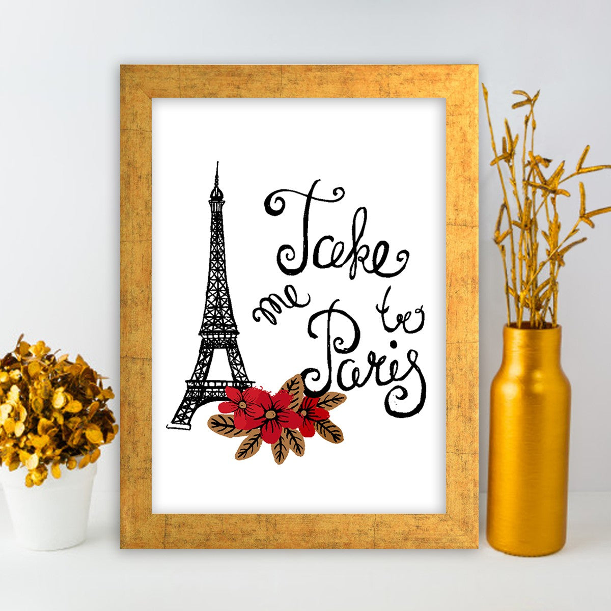 Quadro Decorativo MDF Emoldurado - Arte Multicolor 24x29cm com Moldura de Madeira 2cm