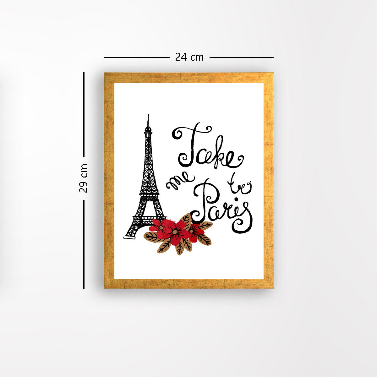 Quadro Decorativo MDF Emoldurado - Arte Multicolor 24x29cm com Moldura de Madeira 2cm