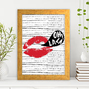 Quadro Decorativo MDF Emoldurado - Arte Multicolor 24x29cm com Moldura de Madeira 2cm