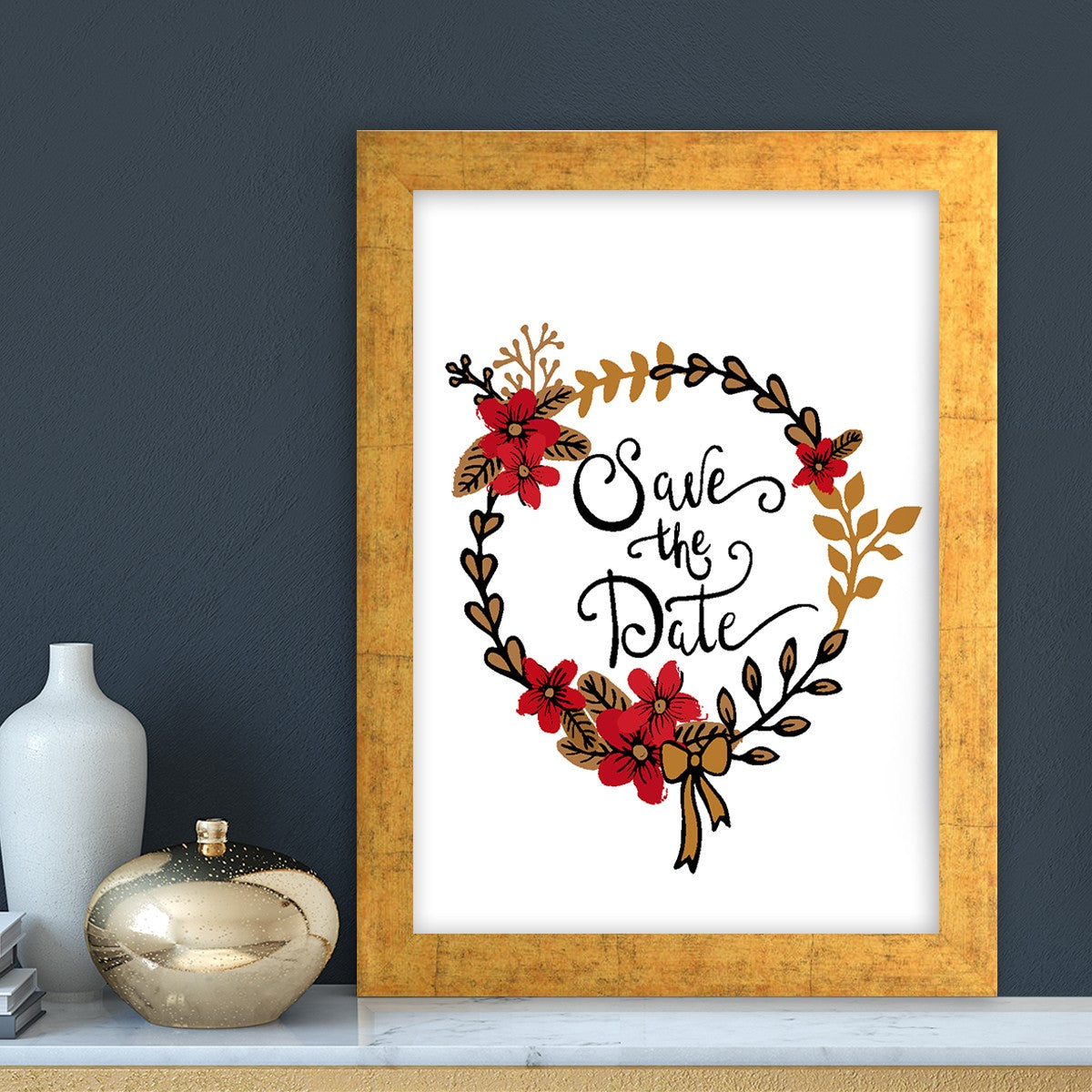 Quadro Decorativo MDF Emoldurado - Arte Multicolor 24x29cm com Moldura de Madeira 2cm