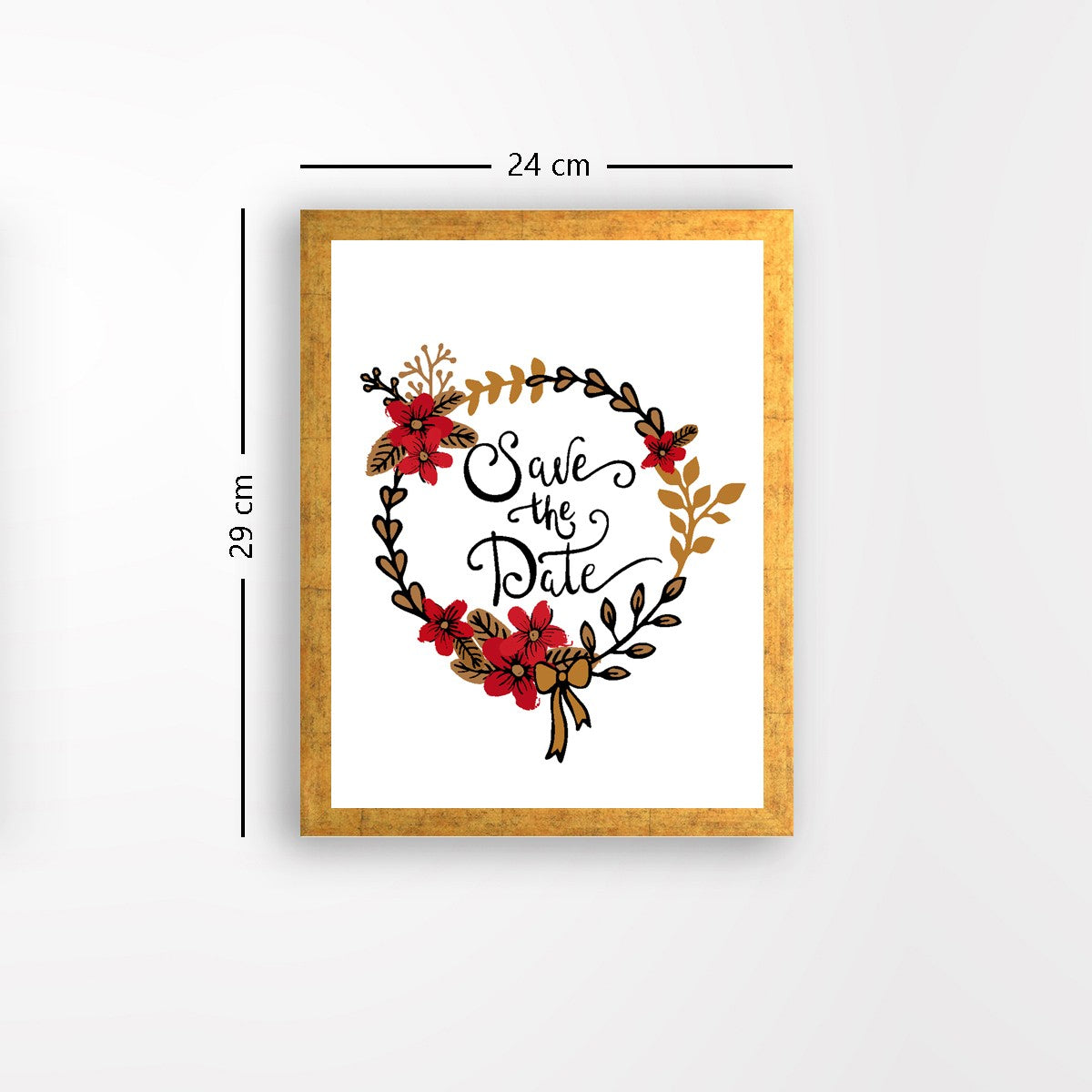 Quadro Decorativo MDF Emoldurado - Arte Multicolor 24x29cm com Moldura de Madeira 2cm