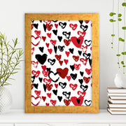 Quadro Decorativo MDF Emoldurado - Arte Multicolor 24x29cm com Moldura de Madeira 2cm