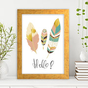 Quadro Decorativo MDF Emoldurado - Arte Multicolor 24x29cm com Moldura de Madeira 2cm