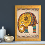 Quadro Decorativo MDF Emoldurado - Arte Multicolor 24x29cm com Moldura de Madeira 2cm