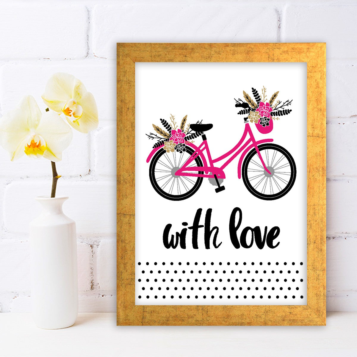 Quadro Decorativo MDF Emoldurado - Arte Multicolor 24x29cm com Moldura de Madeira 2cm